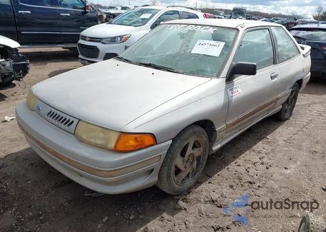 1991 Ford Escort Gt from USA, damaged, VIN 1FAPP1281MW167043